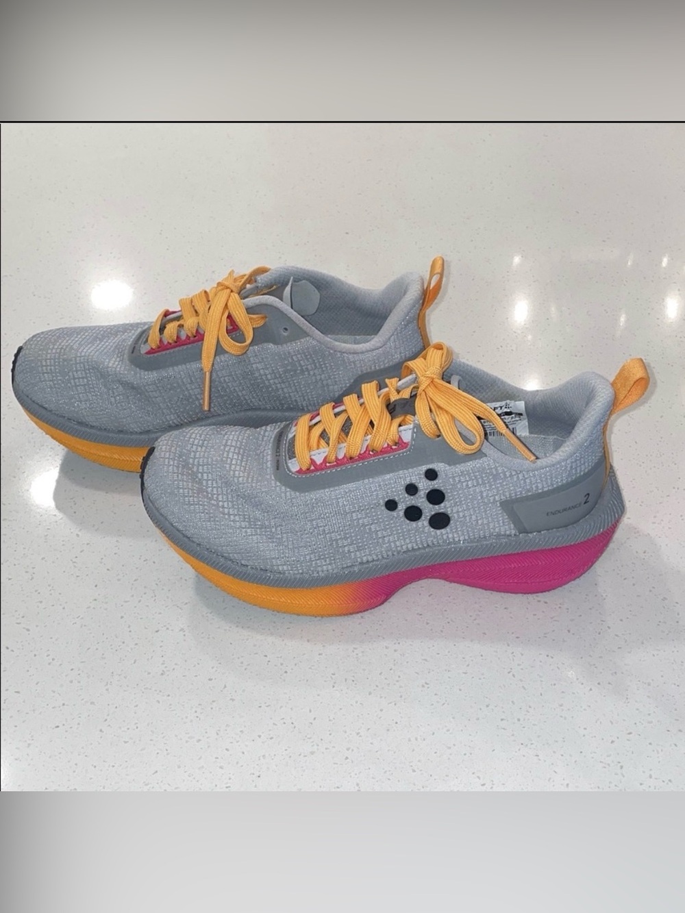 Craft - Gray and Orange Athletic Shoes